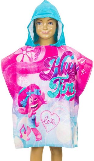 Πόντσο Παιδικό Trolls Hooded Poncho Verlour 60x120cm