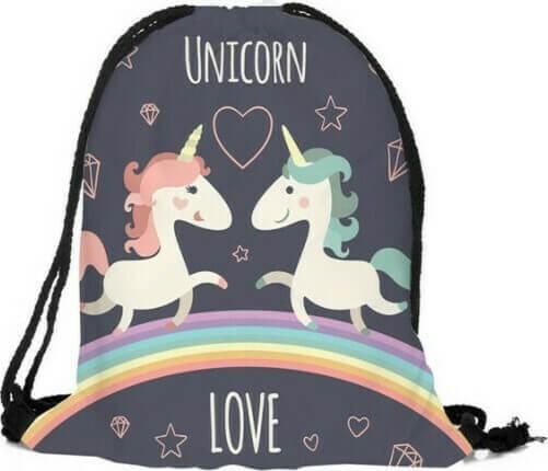 Παιδική Τσάντα Πλάτης Unicorn Love Μαύρο