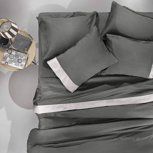 Σεντόνια Guy Laroche Σετ King Size 270x280cm Silky Anthracite/Silver