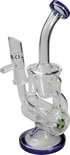 Γυάλινο Black Leaf Bong Recycler - 3 Tubes 21cm Limited Edition