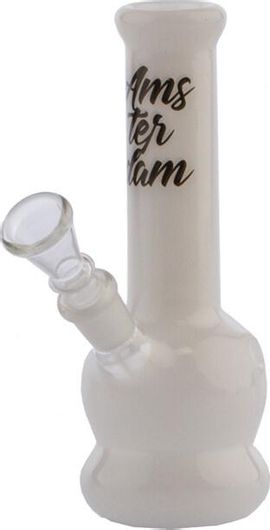 Bong Amsterdam 15cm - Λευκό με πάχος 4mm