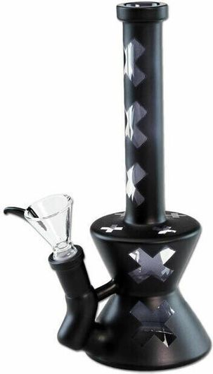 Bong Black Matt Cross 21cm