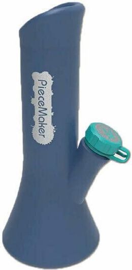 Bong Σιλικόνης PieceMaker Go - Μπλε 21cm Eύκαμπτο
