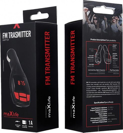 FM Transmitter Maxlife MXFT-01 Bluetooth