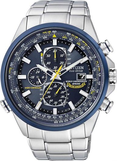 Ανδρικό Ρολόι Χειρός Citizen AT8020-54L Αναλογικό 44mm Μεταλλικό Μπρασελέ Μπλε