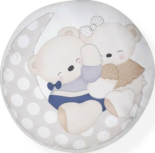 Διακοσμητικό Μαξιλάρι Κούνιας Interbaby Amorosos 45x45cm Μπεζ