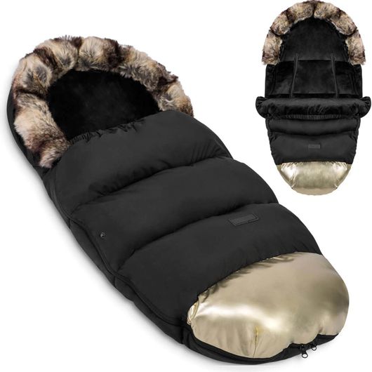 Ποδόσακος Καροτσιού Ricokids Elmi Μαύρο Χρυσό