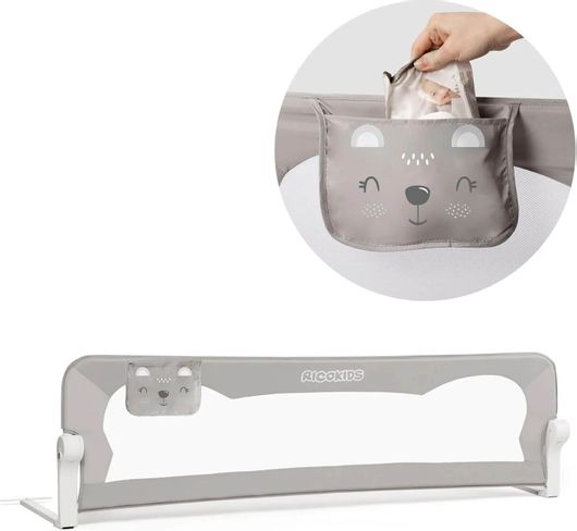 Προστατευτικό Κάγκελο Κρεβατιών Ricokids 150cm Γκρι