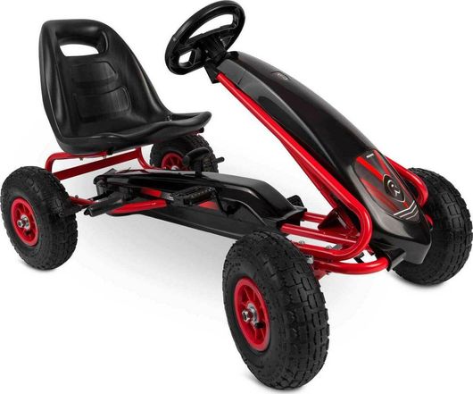 Παιδικό Ricokids Go Kart Ποδοκίνητο Μονοθέσιο με Πετάλι Κόκκινο