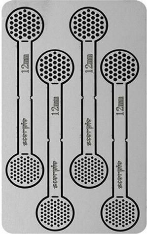 Premium Σίτες Pipe Screens Spoon Card 12mm 2x4τμχ