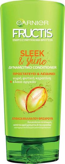 Conditioner Garnier Fructis Sleek & Shine για Λείανση Μαλλιών που Φριζάρουν 200ml