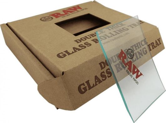 Rolling Tray Δίσκος Raw ΓυάλινοςLimited EditionMini (15x10cm)