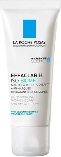 Κρέμα Προσώπου La Roche Posay Effaclar H ISO-Biome Ενυδατική & Αναπλαστική   για Ξηρές / Ευαίσθητες Επιδερμίδες κατά των Ατελειών & της Ακμής 40ml