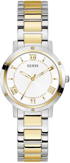 Γυναικείο Ρολόι Guess Dawn GW0404L2 με Μεταλλικό Μπρασελέ Ασημί/Χρυσό