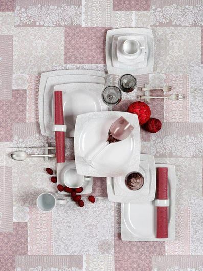 Σετ Σερβίτσιο Πιάτων Cryspo Trio Marsala από Πορσελάνη 20τμχ Γκρι