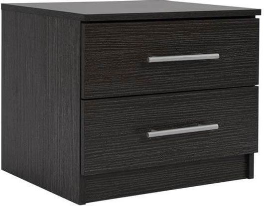 Ξύλινο Κομοδίνο Freebox FB92220.01 48x40.5x41.5cm Μαύρο