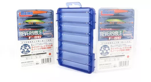 Meiho Reversible F86 Κασετίνα Ψαρέματος 14x10.4x2.2cm Navy