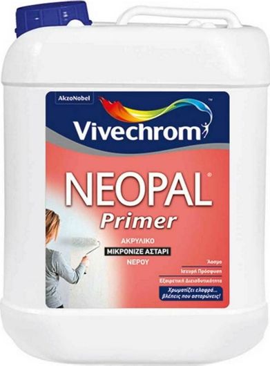 Ακρυλικό Αστάρι Vivechrom Neopal Primer Μικρονιζέ Νερού Κατάλληλο για Τοιχοποιία 5lt