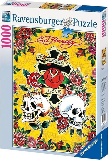 Puzzle Ed Hardy In Memory of Love 2D 1000 Κομμάτια