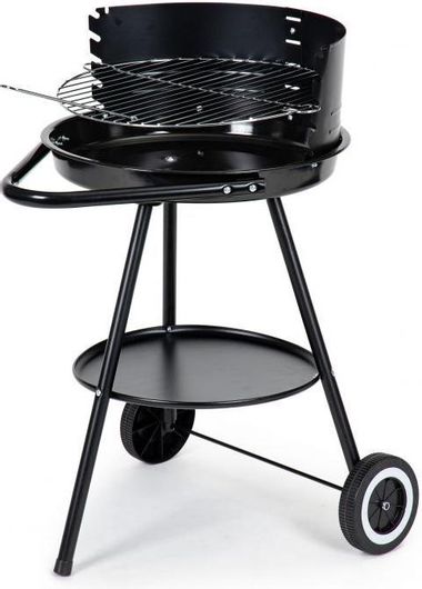 Ψησταριά Κάρβουνου Στρογγυλή με Ροδάκια 56x38x76cm