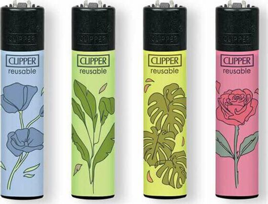 Αναπτήρας Clipper Μεγάλος Minimal Flowers