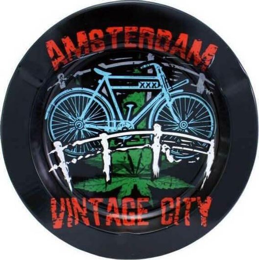 Τασάκι Μεταλλικό Σχέδιο Amsterdam Vintage City
