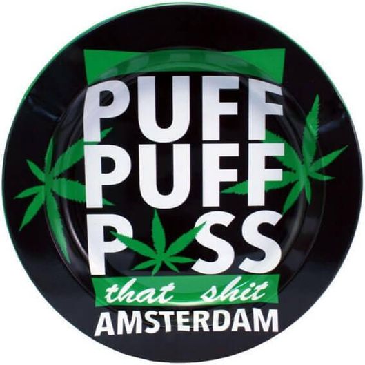 Τασάκι Μεταλλικό Σχέδιο Amsterdam Puff Puff Pass