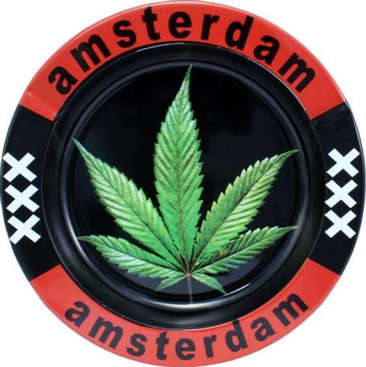 Τασάκι Μεταλλικό Σχέδιο Amsterdam XXX Leaf