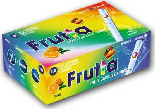 Άδεια Τσιγάρα Frutta Click Tubes Πορτοκάλι 100τμχ