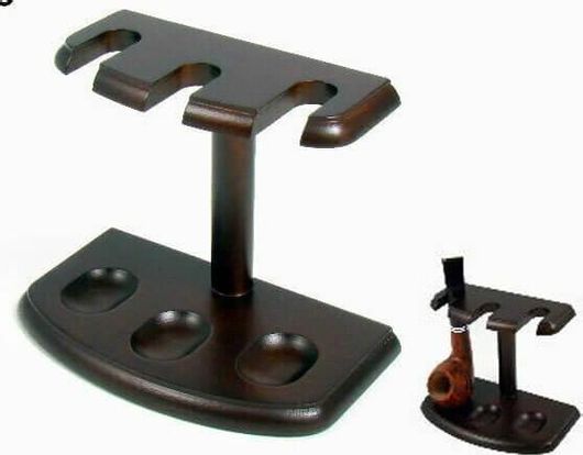 Βάση για Πίπα Καπνού Τριών (3) Θέσεων Ξύλινη