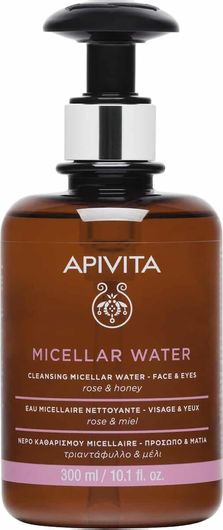 Micellar Water Προσώπου & Ματιών Apivita με Τριαντάφυλλο & Μέλι 300ml