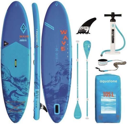 Aquatone Σανίδα SUP Φουσκωτή Wave Plus με Μήκος 3.35m