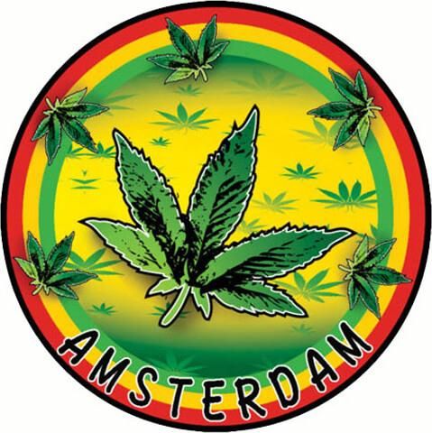 Τασάκι Μεταλλικό Amsterdam Rasta Rainbow