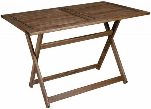 Τραπέζι Πτυσσόμενο SUNSET Ξύλινο 120x75x75cm Καφέ