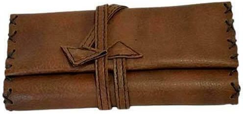 Καπνοθήκη Leon Τεχνόδερμα Μεγάλη με Κορδόνι Ταμπά