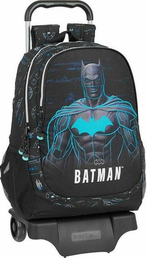 Σχολική Τσάντα Νηπίου Safta Πλάτης Τρόλεϊ Batman