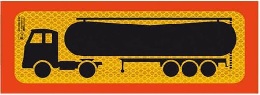 Αντανακλαστική Πινακίδα Αλουμινίου Φορτηγό Τσιμεντάδικο 50 x 20cm