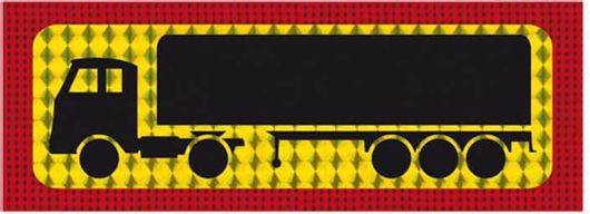 Πινακίδα Λαμαρίνα Φορτηγό Επικαθήμενο 47 x 20cm