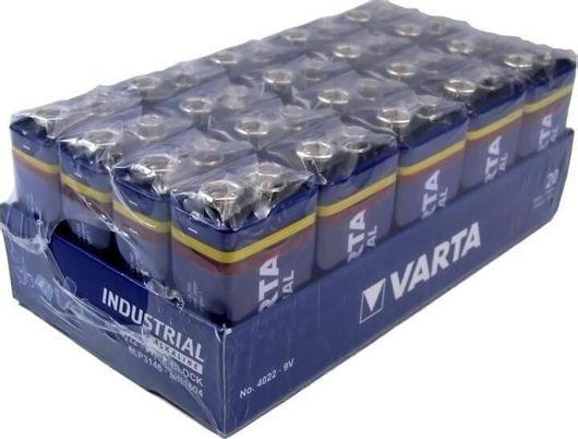 Varta Industrial Αλκαλικές Μπαταρίες 9V 20τμχ
