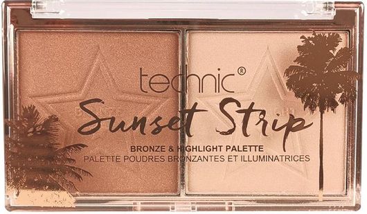 Bronzer Technic Sunset Strip Bronze & Highlight Palette 12gr