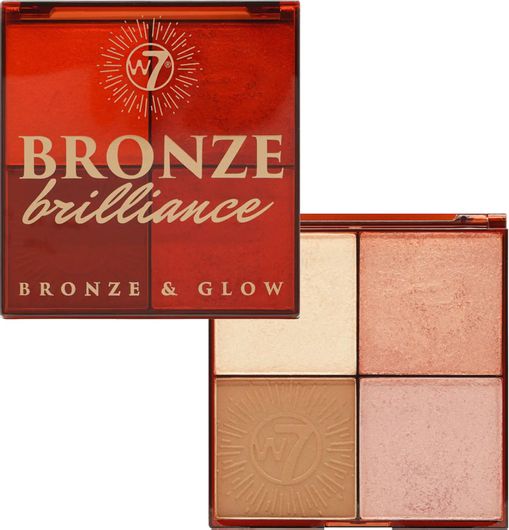 Παλέτα Μακιγιάζ W7 Bronze and Glow Brilliance 14gr
