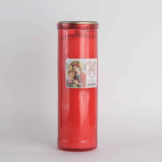 Κεριά Aφιέρωσης Τ67 Kόκκινα 7 Hμερών για Mνήματα