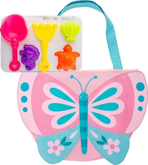 Τσάντα Θαλάσσης Stephen Joseph με παιχνίδια άμμου Πεταλούδα SJ100325B
