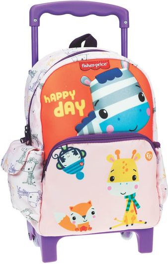 Σχολική Τσάντα Νηπίου Fisher Price Τρόλεϊ Μini Zebra