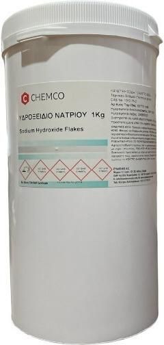 Υδροξείδιο του Νατρίου Chemco Sodium Hydroxide (Καυστικό Νάτριο) 1Kg