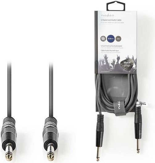 NEDIS COTH23005GY30 Καλώδιο 6.3mm Male 6.3mm Male 3m