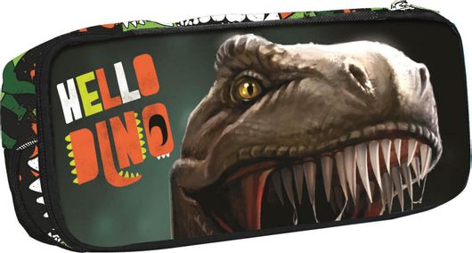 Κασετίνα Back Me Up Hello Dino με 2 Θήκες