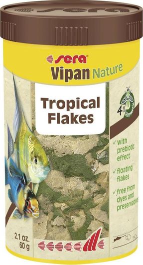 Τροφή για Ψάρια Sera Vipan Nature για Τροπικά Ψάρια σε Νιφάδες 100ml