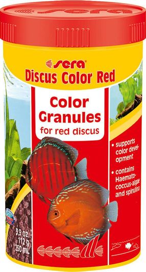 Τροφή για Ψάρια Sera Discus Color Red για Δίσκους 250ml