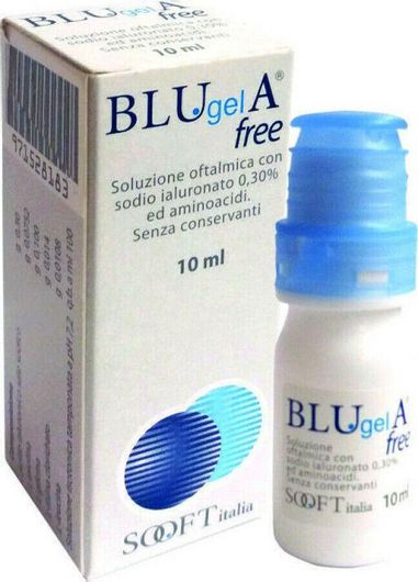 Οφθαλμικές Σταγόνες Sooft Italia Blugel A Free Eye Drops με Υαλουρονικό Οξύ 10ml